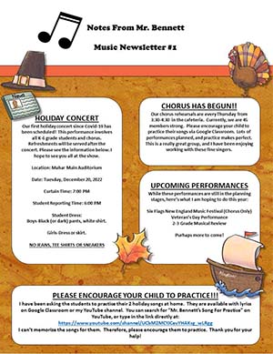 November 2022 Music Newsletter